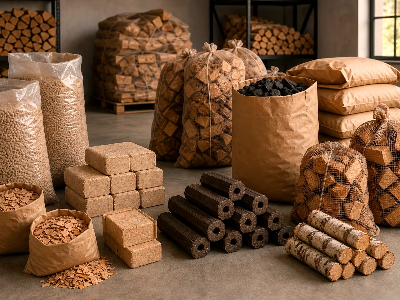 Топливные брикеты RUF из берёзы в Коммунарке